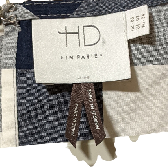 Anthropologie HD in Paris gingham checkered peplum sleeveless top blouse… - Picture 3 of 9